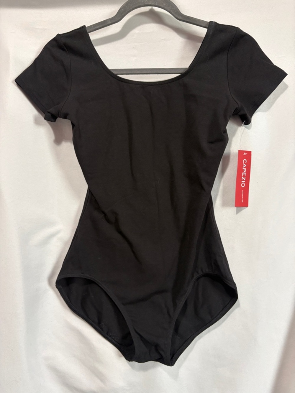Capezio Black Short Sleeve Dance Leotard